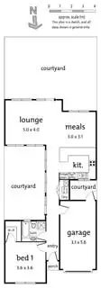 Floorplan of Homely unit listing, 6/74 Eastfield Road, Croydon South VIC 3136