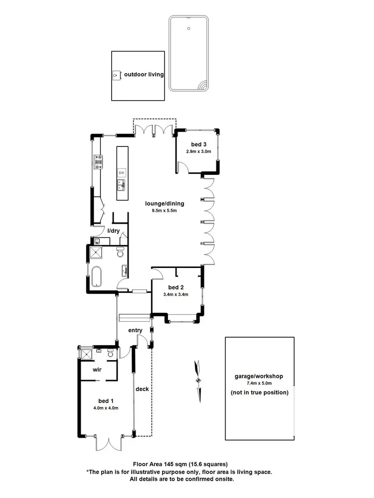 Floorplan of Homely house listing, 10 Olive Grove, Tecoma VIC 3160