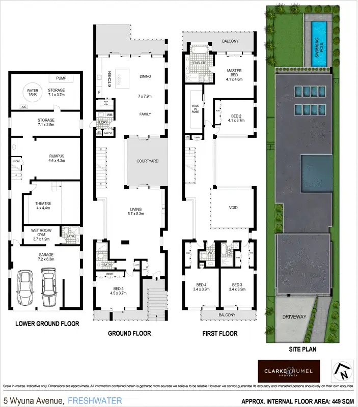 Floorplan of Homely house listing, 5 Wyuna Avenue, Freshwater NSW 2096