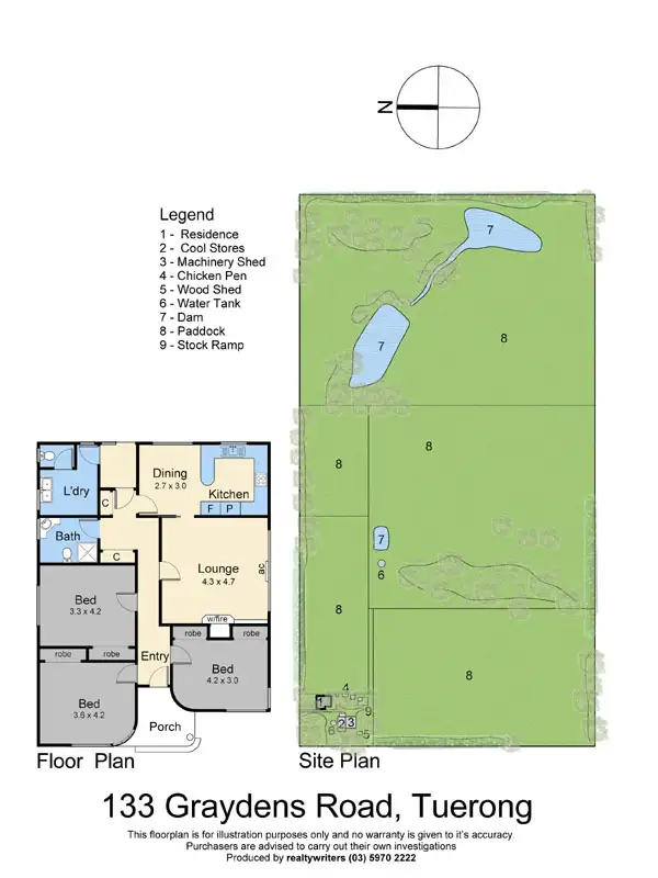 Floorplan of Homely rural property listing, 133 Graydens Road, Tuerong VIC 3915