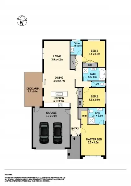 Floorplan of Homely house listing, 14 Goderic Street, Wendouree VIC 3355