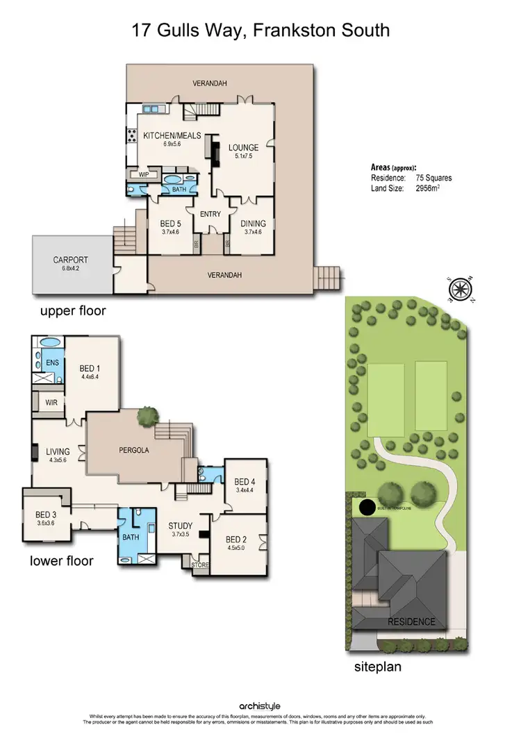 Floorplan of Homely house listing, 17 Gulls Way, Frankston South VIC 3199