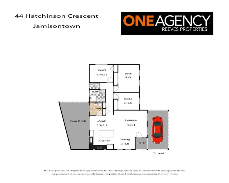 Floorplan of Homely house listing, 44 Hatchinson Crescent, Jamisontown NSW 2750