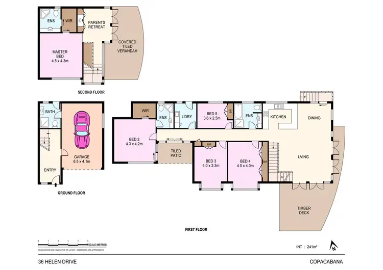 Floorplan of Homely house listing, 36 Helen Drive, Copacabana NSW 2251
