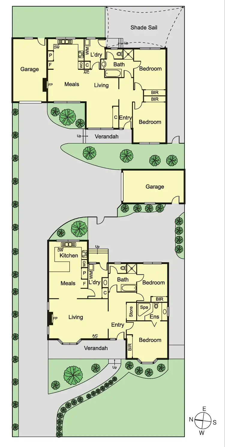 Floorplan of Homely house listing, 1 & 2/12 Renver Road, Clayton VIC 3168