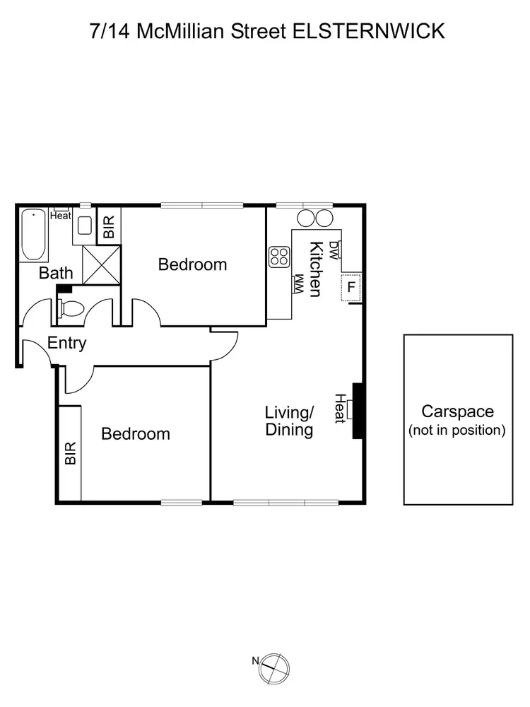 Floorplan of Homely apartment listing, 7/14 McMillan Street, Elsternwick VIC 3185