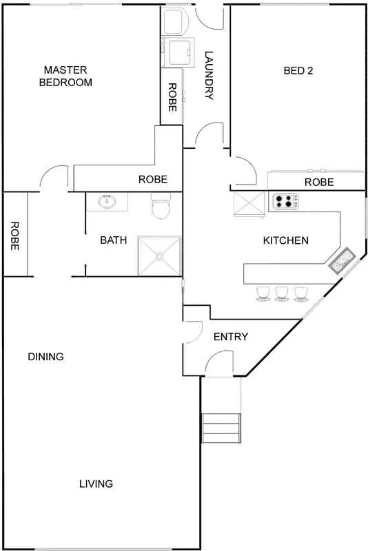 Floorplan of Homely semi-detached listing, 2/17 Hayley Street, Ainslie ACT 2602