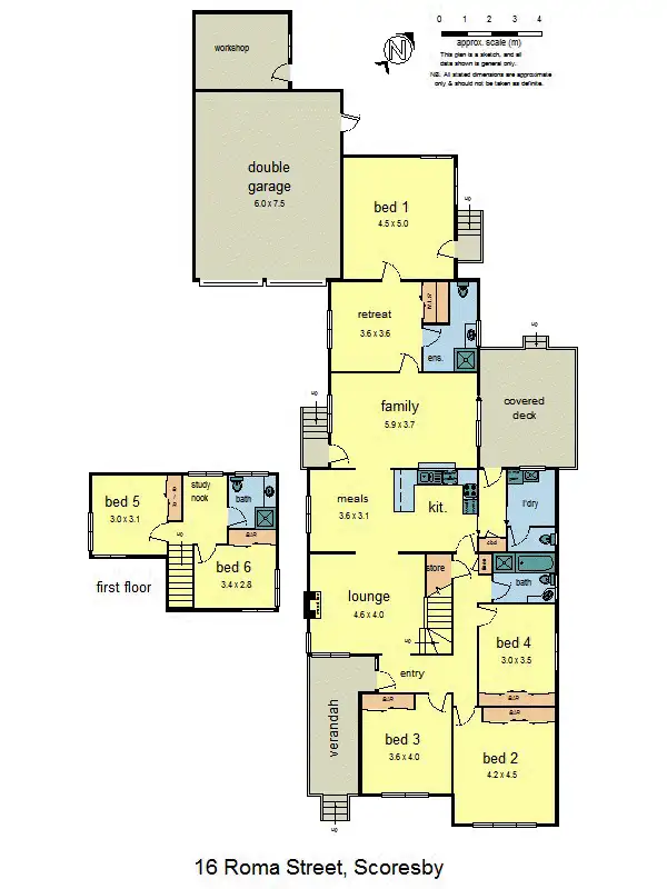 Floorplan of Homely house listing, 16 Roma Street, Scoresby VIC 3179