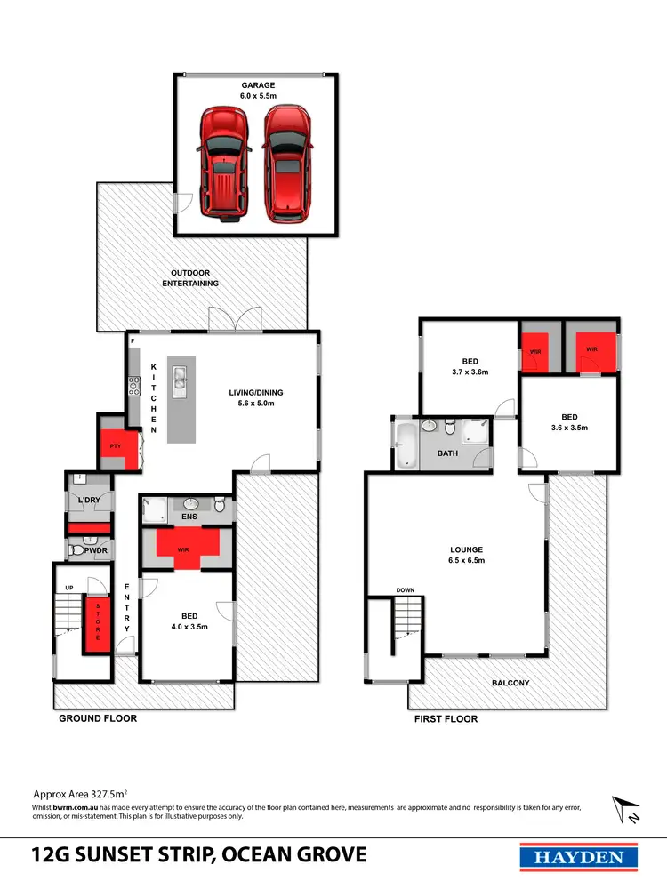 Floorplan of Homely house listing, 12G Sunset Strip, Ocean Grove VIC 3226