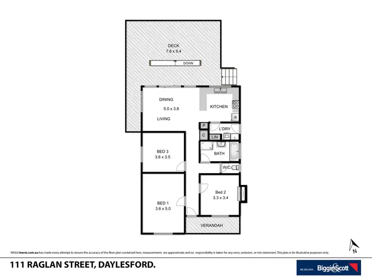 Floorplan of Homely house listing, 111 Raglan Street, Daylesford VIC 3460