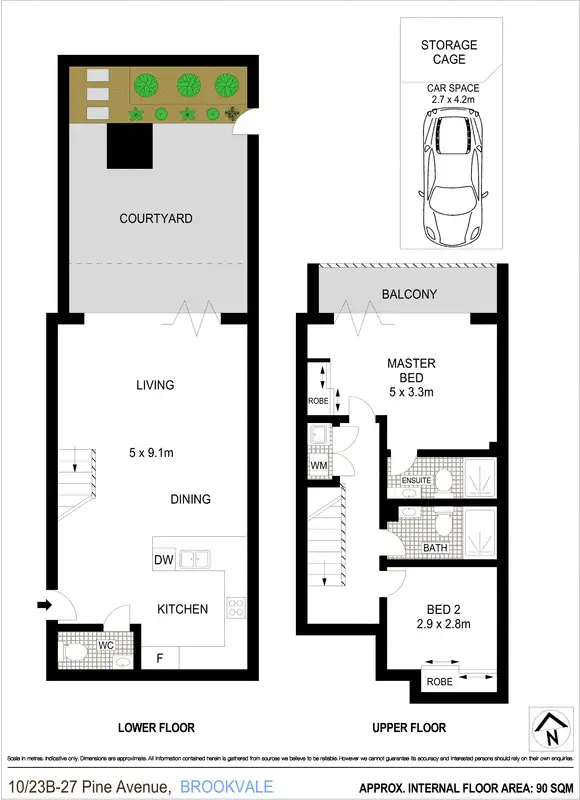 Floorplan of Homely apartment listing, 10/23B-27 Pine Avenue, Brookvale NSW 2100