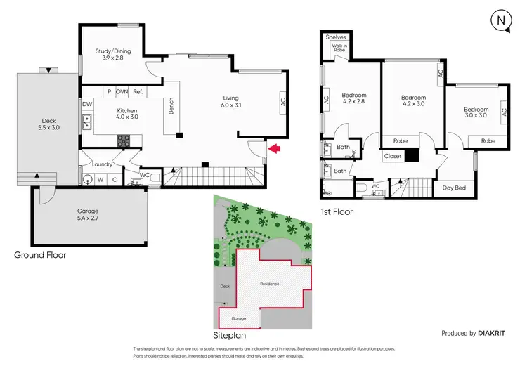 Floorplan of Homely house listing, 1/519 Dandenong Road, Armadale VIC 3143