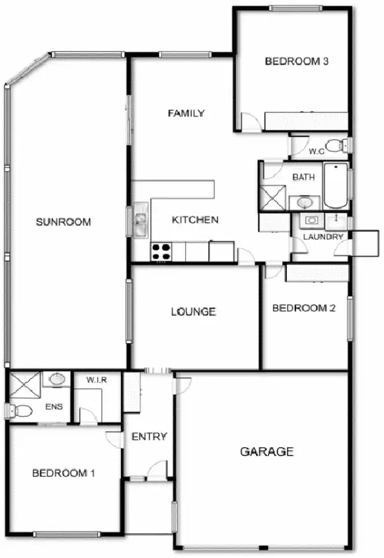 Floorplan of Homely house listing, 109 Marchant Circuit, Dunlop ACT 2615