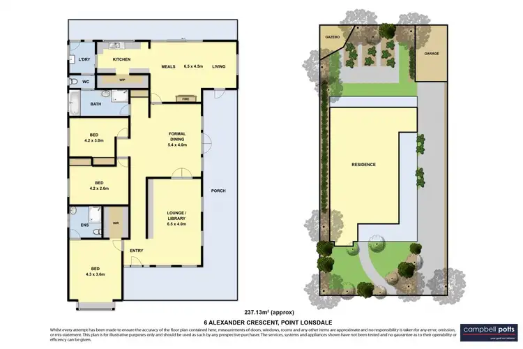 Floorplan of Homely house listing, 6 Alexander Crescent, Point Lonsdale VIC 3225