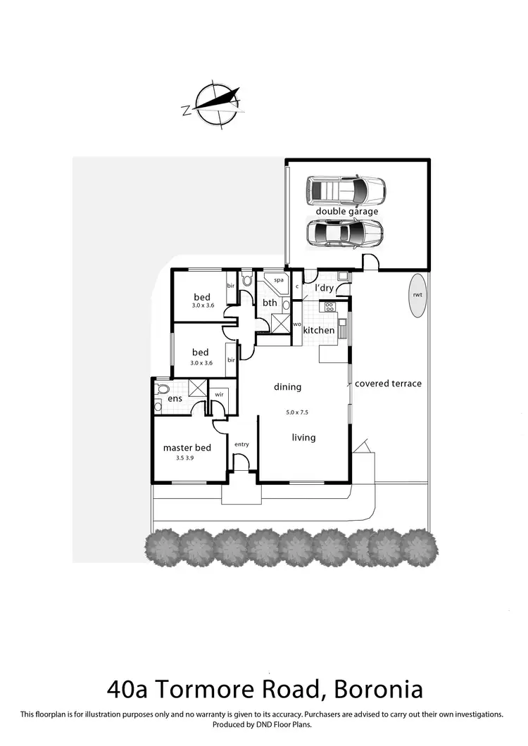 Floorplan of Homely unit listing, 40A Tormore Road, Boronia VIC 3155
