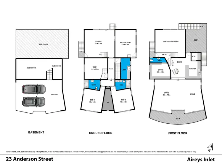 Floorplan of Homely house listing, 23 Anderson Street, Aireys Inlet VIC 3231