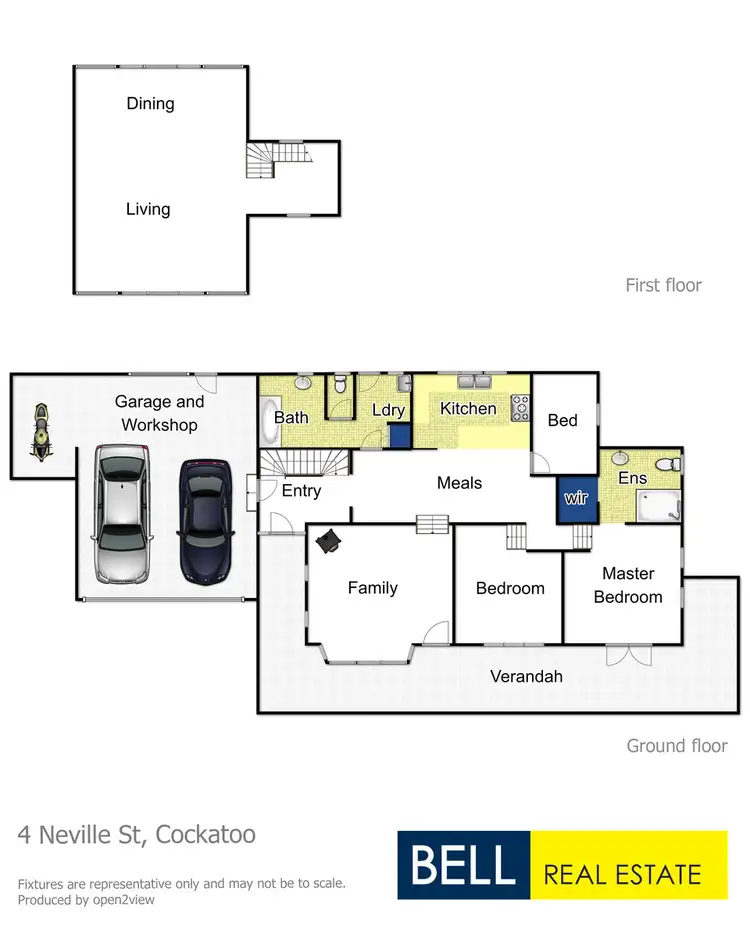 Floorplan of Homely house listing, 4 Neville Street, Cockatoo VIC 3781