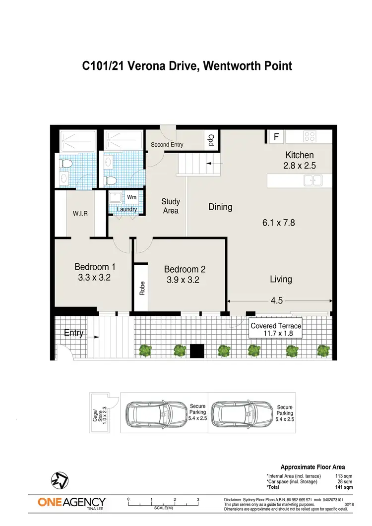 Floorplan of Homely apartment listing, C101/21 Verona Drive, Wentworth Point NSW 2127