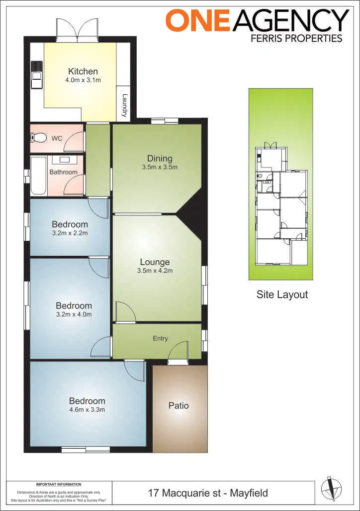 Floorplan of Homely house listing, 17 Macquarie Street, Mayfield NSW 2304