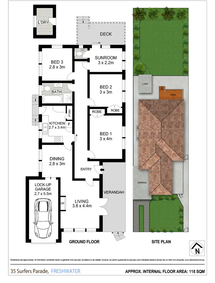 Floorplan of Homely house listing, 35 Surfers Parade, Freshwater NSW 2096