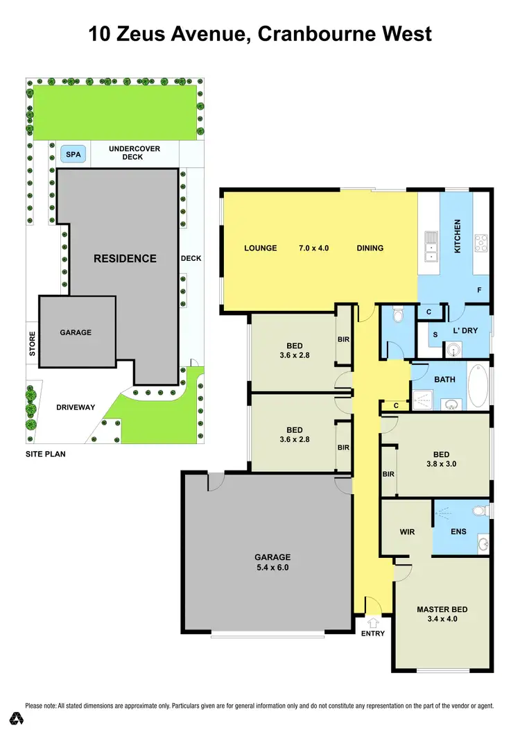 Floorplan of Homely house listing, 10 Zeus Avenue, Cranbourne West VIC 3977
