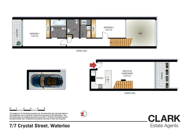 Floorplan of Homely apartment listing, 7/7 Crystal Street, Waterloo NSW 2017