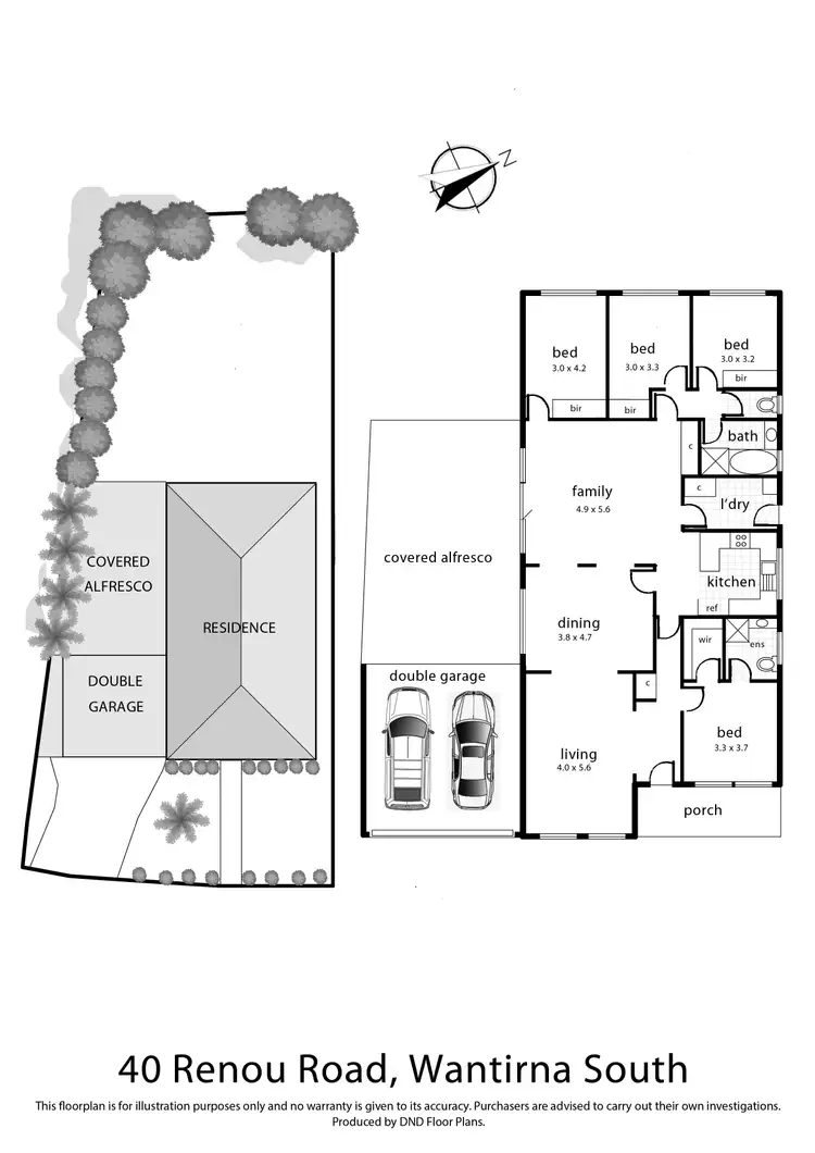 Floorplan of Homely house listing, 40 Renou Road, Wantirna South VIC 3152