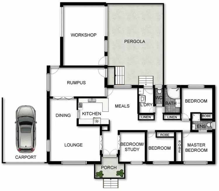 Floorplan of Homely house listing, 187 Namatjira Drive, Fisher ACT 2611