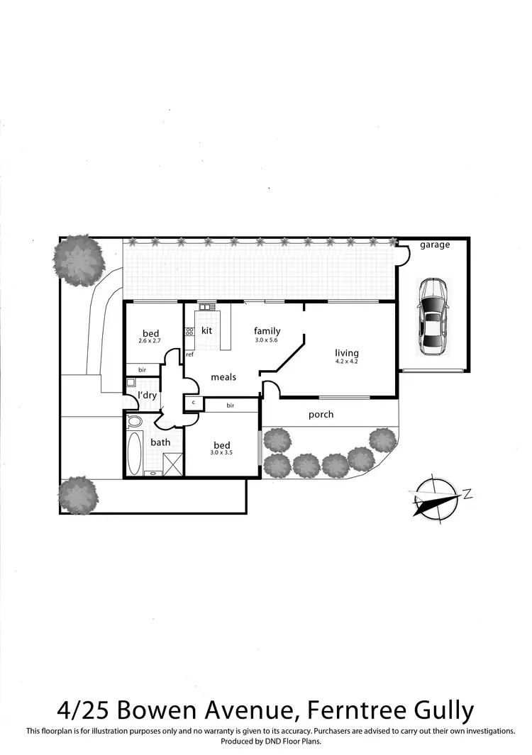 Floorplan of Homely unit listing, 4/25 Bowen Street, Ferntree Gully VIC 3156