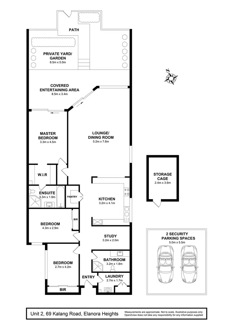 Floorplan of Homely apartment listing, 2/69 Kalang Road, Elanora Heights NSW 2101
