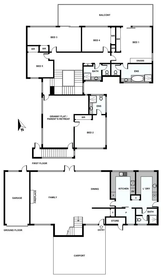 Floorplan of Homely house listing, 82 Oceanic Drive, Floreat WA 6014