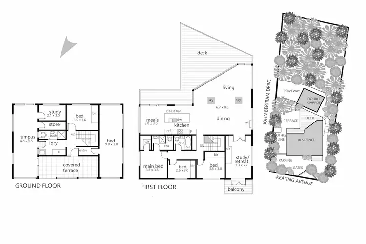 Floorplan of Homely house listing, 15 Keating Avenue, Sorrento VIC 3943
