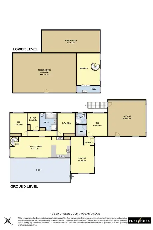 Floorplan of Homely house listing, 10 Sea Breeze Court, Ocean Grove VIC 3226