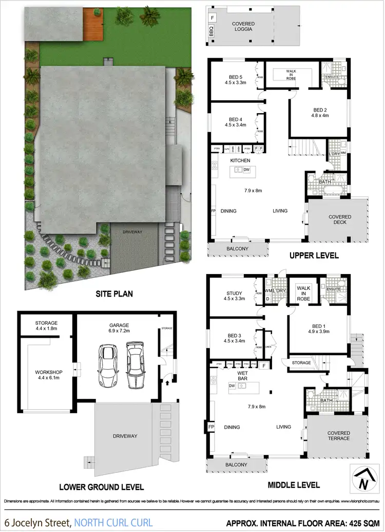 Floorplan of Homely house listing, 6 Jocelyn Street, North Curl Curl NSW 2099