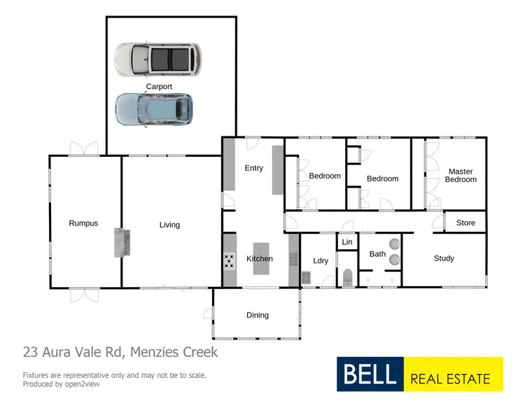 Floorplan of Homely house listing, 23 Aura Vale Road, Menzies Creek VIC 3159