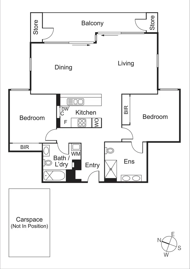 Floorplan of Homely apartment listing, 501/480 St Kilda Road, Melbourne VIC 3000