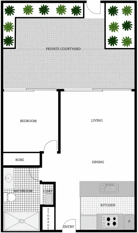 Floorplan of Homely apartment listing, 170/116 Easty Street, Phillip ACT 2606