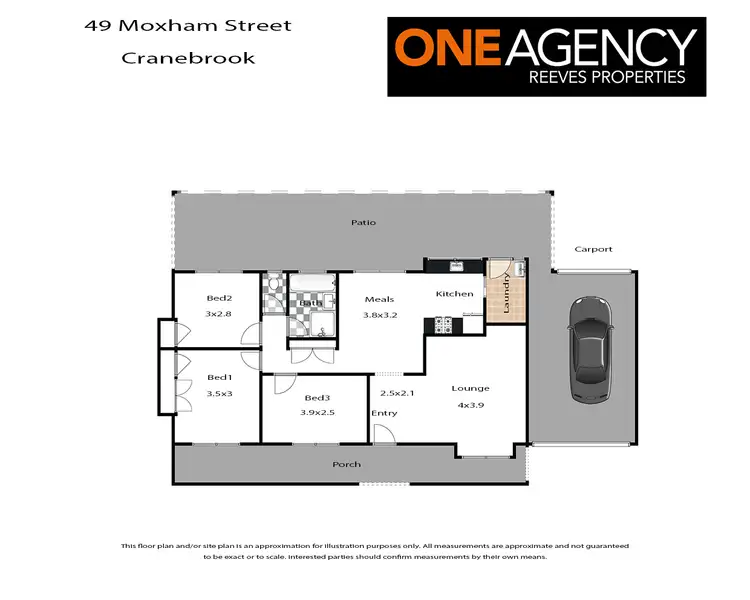 Floorplan of Homely house listing, 49 Moxham Street, Cranebrook NSW 2749