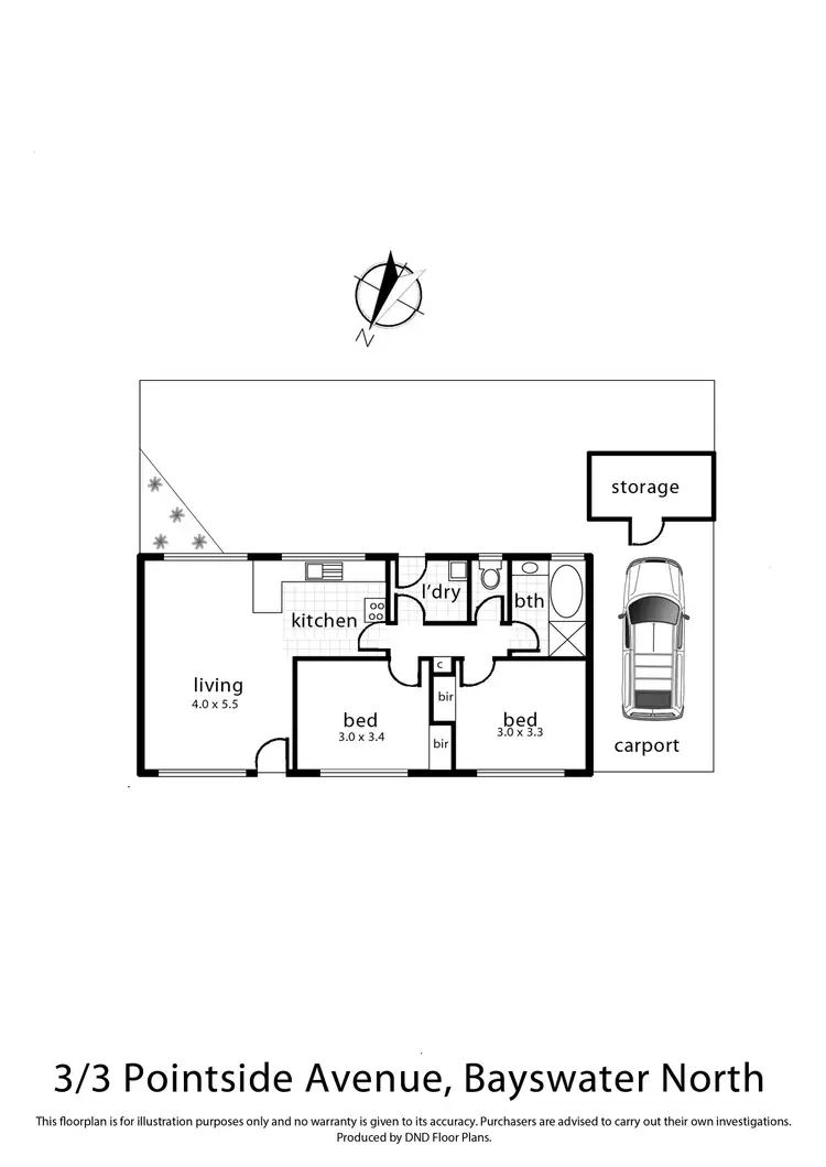 Floorplan of Homely unit listing, 3/3 Pointside Avenue, Bayswater North VIC 3153