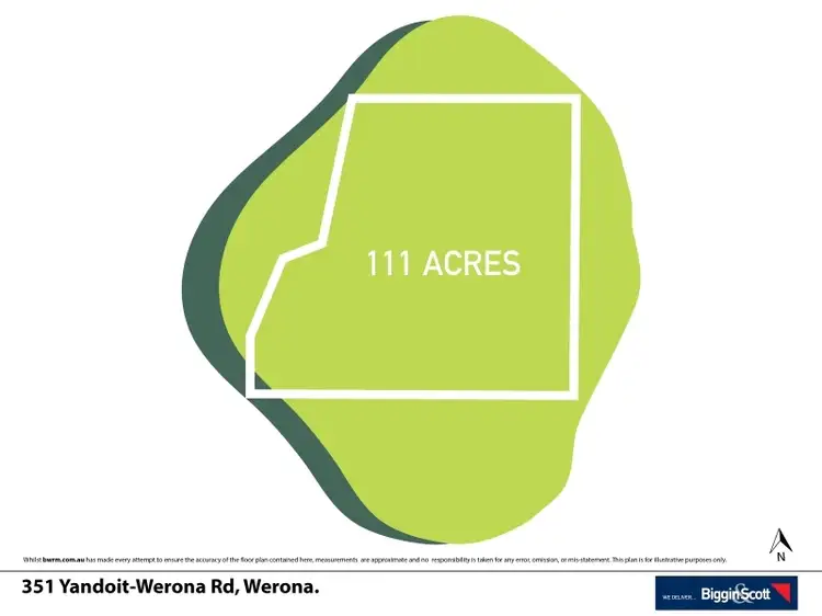 Floorplan of Homely land listing, 351 Yandoit-Werona Road, Yandoit VIC 3461