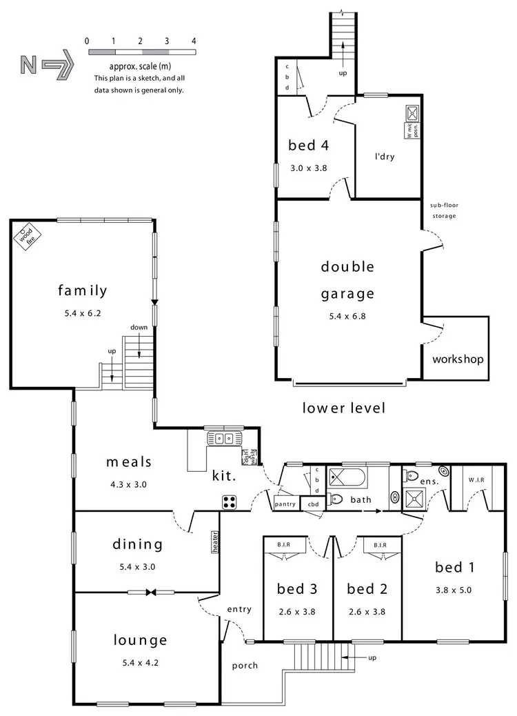 Floorplan of Homely house listing, 13 Heathwood Street, Ringwood East VIC 3135