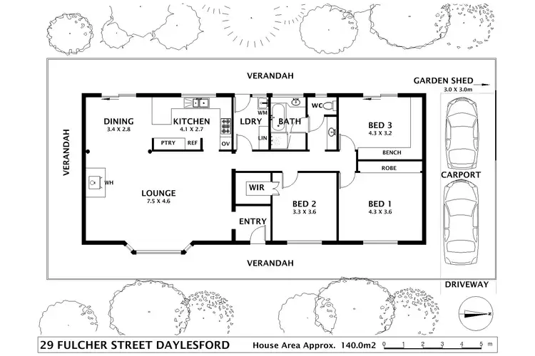 Floorplan of Homely house listing, 29 Fulcher Street, Daylesford VIC 3460