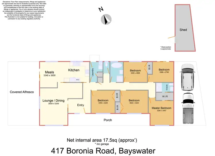 Floorplan of Homely house listing, 417 Boronia Road, Bayswater VIC 3153