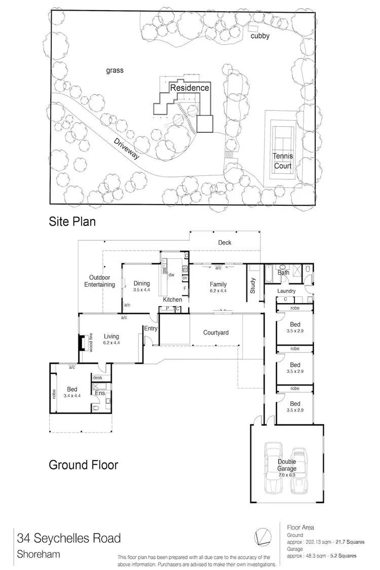 Floorplan of Homely house listing, 34 Seychelles Road, Shoreham VIC 3916