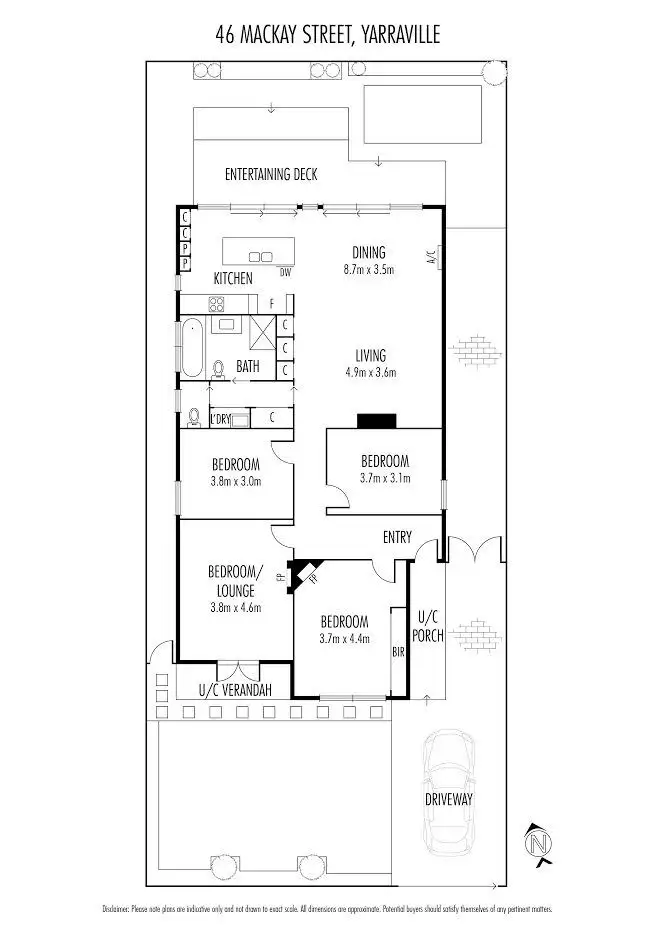 Floorplan of Homely house listing, 46 Mackay Street, Yarraville VIC 3013