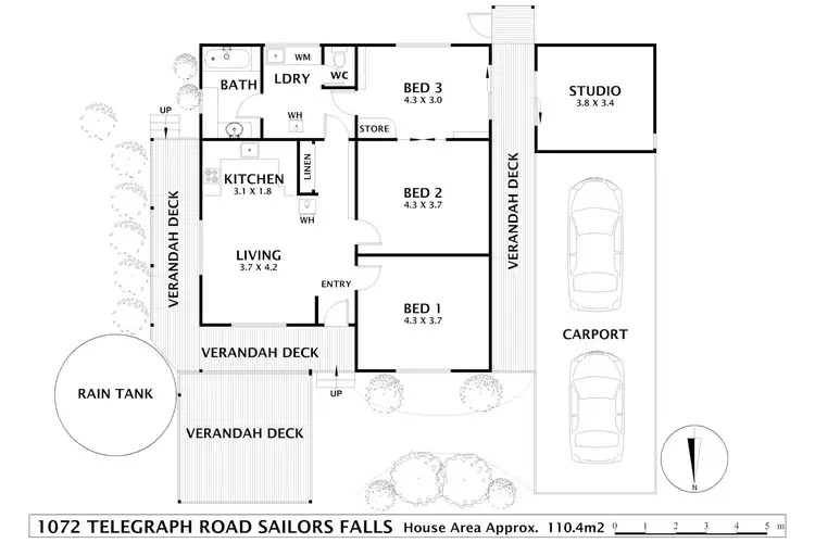 Floorplan of Homely house listing, 1072 Telegraph Road, Sailors Falls VIC 3461
