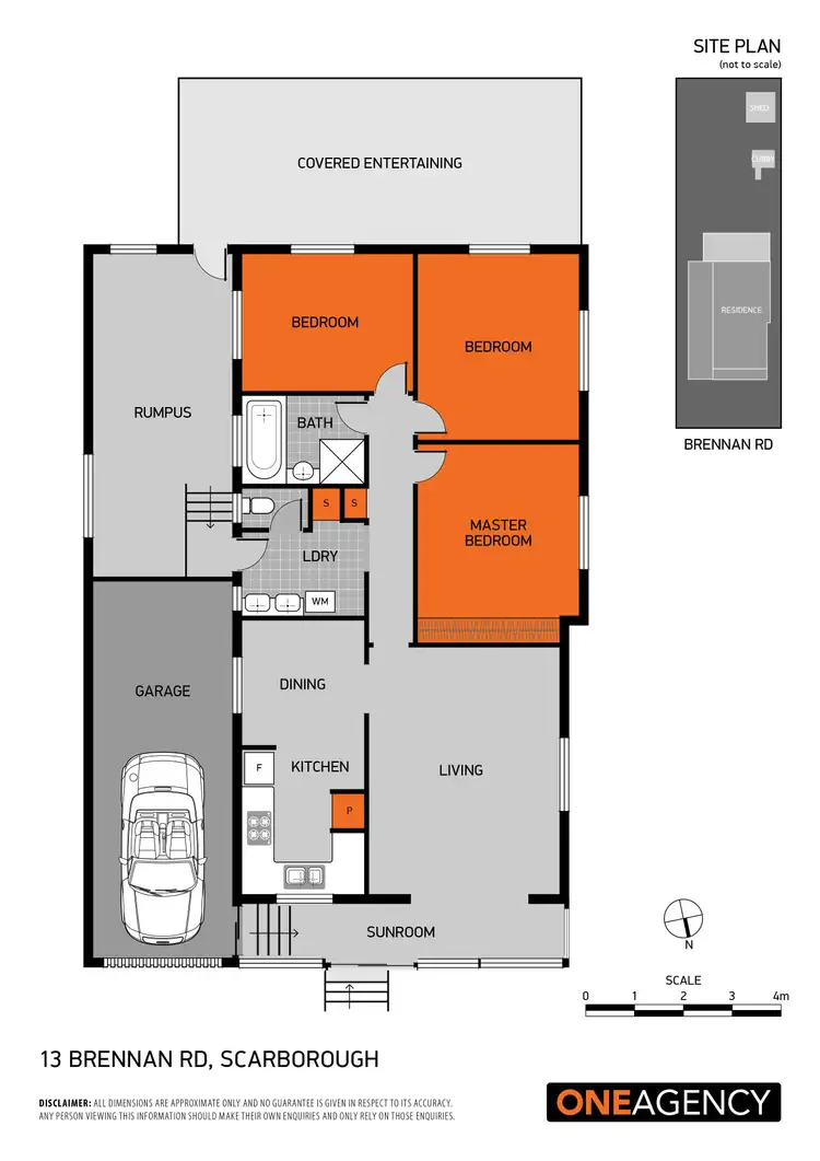 Floorplan of Homely house listing, 13 Brennan Road, Scarborough QLD 4020
