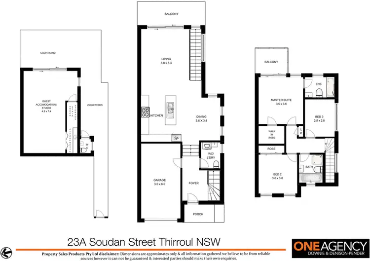 Floorplan of Homely semi-detached listing, 23a Soudan Street, Thirroul NSW 2515