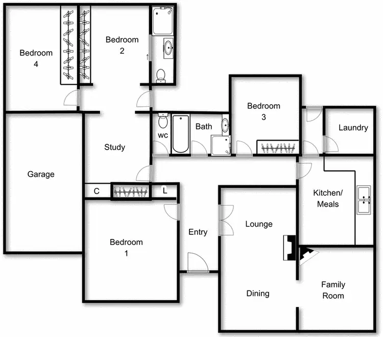 Floorplan of Homely house listing, 80 Captain Cook Crescent, Griffith ACT 2603