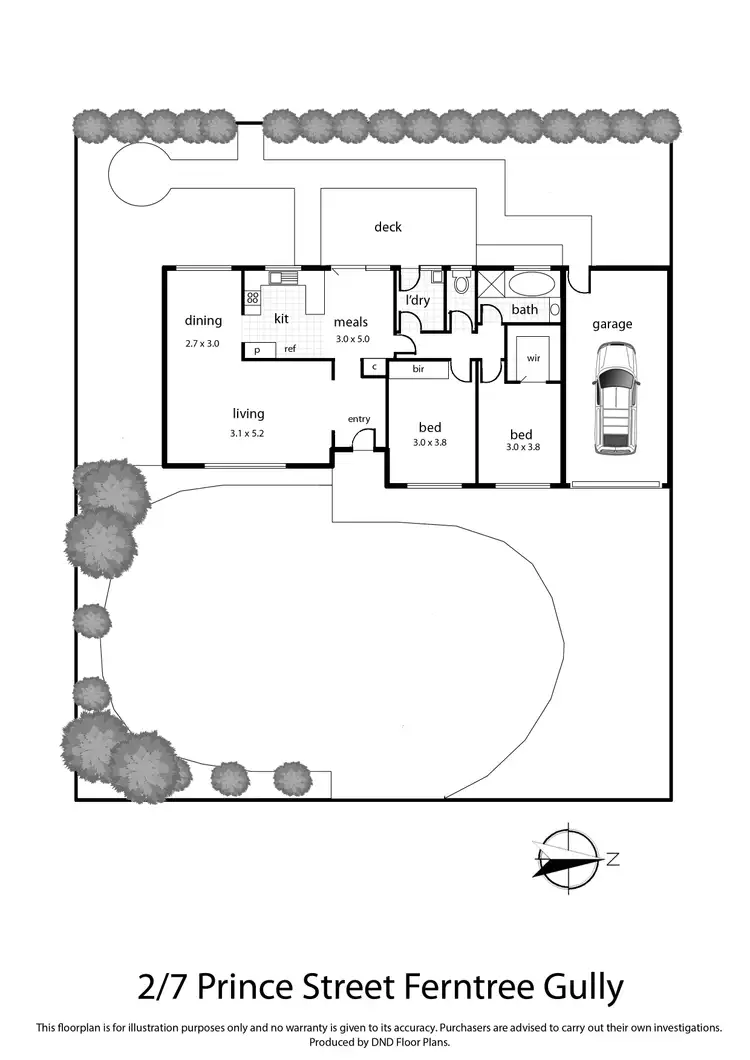 Floorplan of Homely house listing, 2/7 Prince Street, Ferntree Gully VIC 3156